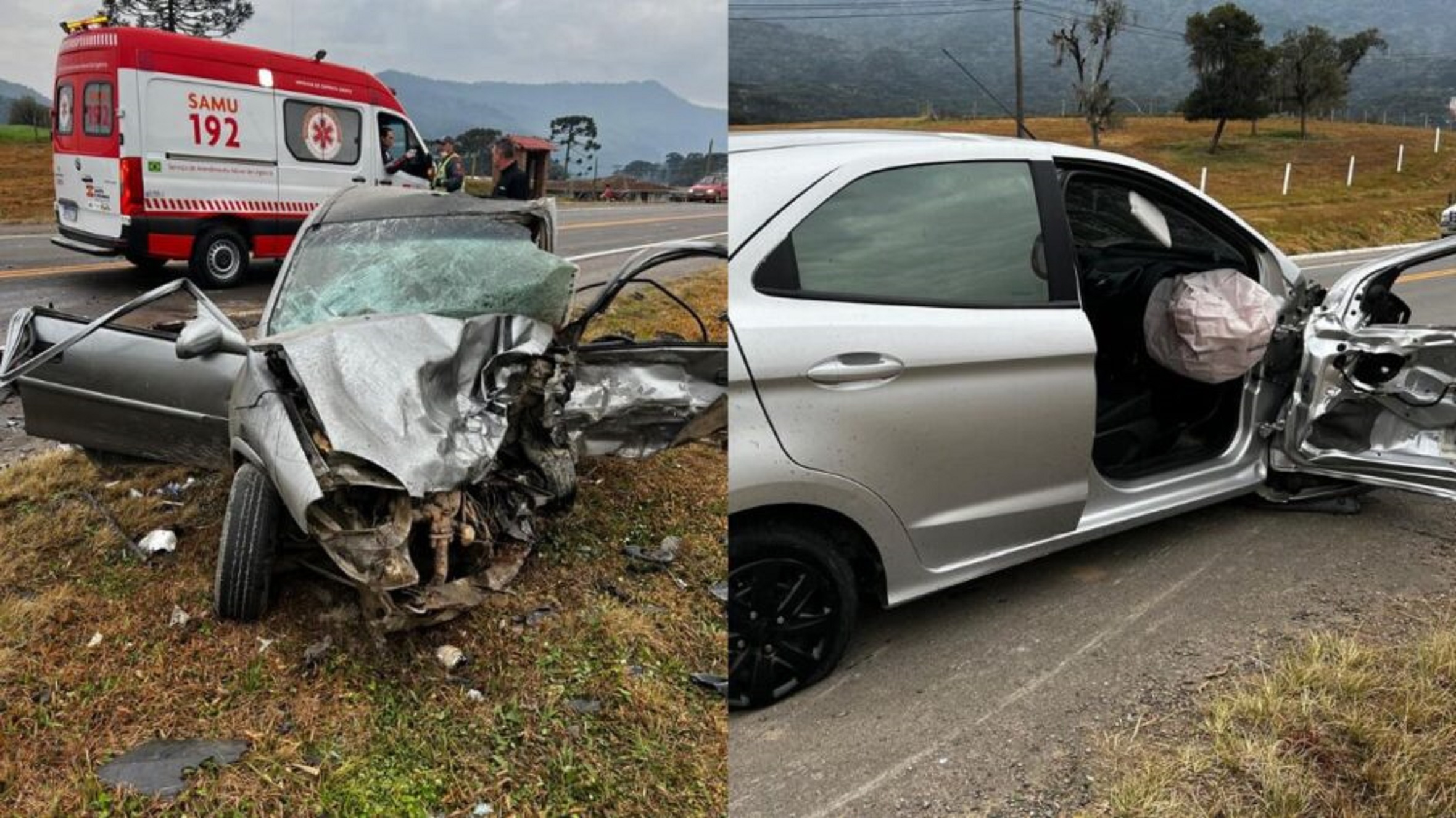 Tragédia na Serra: batida mata três e deixa três feridos