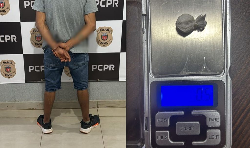 Durante cumprimento de ordem judicial, polícia detém homem em posse de cocaína