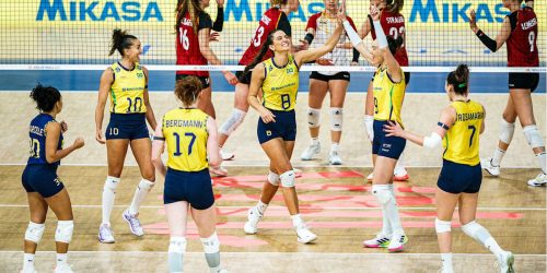 Vôlei: Brasil vence Alemanha e encara Japão na semi da Liga das Nações Imagem referente a Vôlei: Brasil vence Alemanha e encara Japão na semi da Liga das Nações