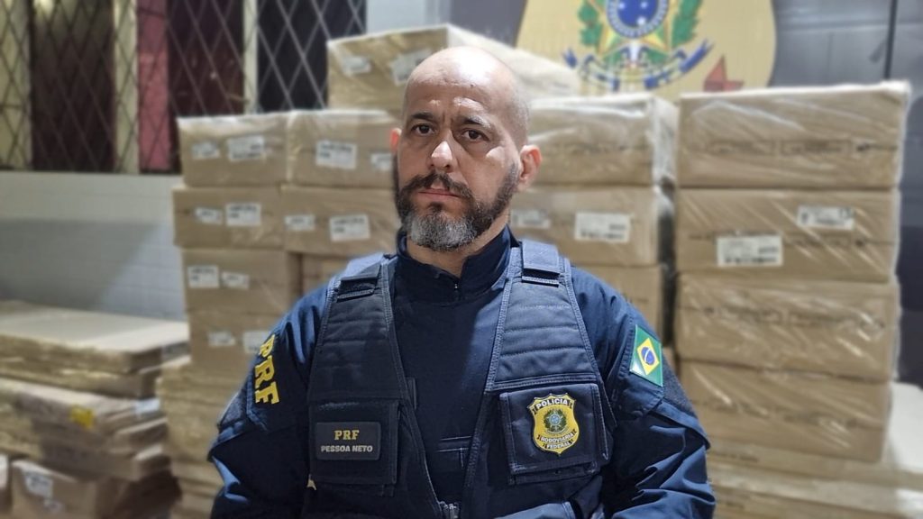 PRF Pessoa Neto fala sobre grande apreensão de maconha na BR-277 em Cascavel