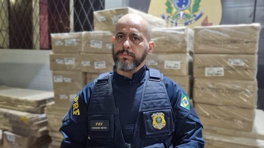 PRF Pessoa Neto fala sobre grande apreensão de maconha na BR-277 em Cascavel