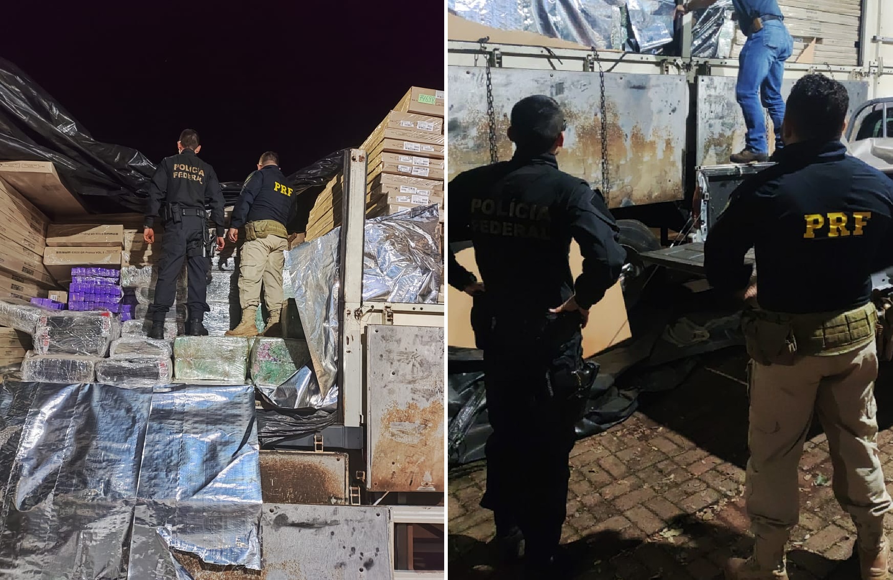 PRF e Polícia Federal apreendem mais de 4,5 toneladas de maconha na BR-277, em Cascavel