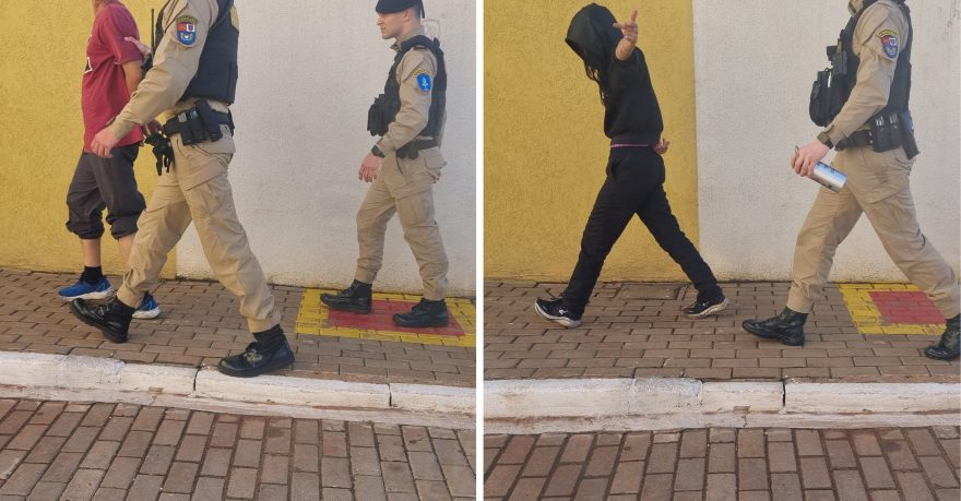 Briga de casal começa em bar e, após troca de socos, termina delegacia