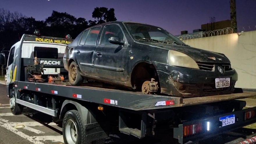Carro que havia sido roubado em Lindoeste é encontrado pela PM