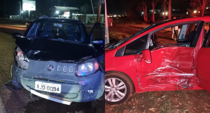 Acidente entre dois carros é registrado na BR-369 em Cascavel