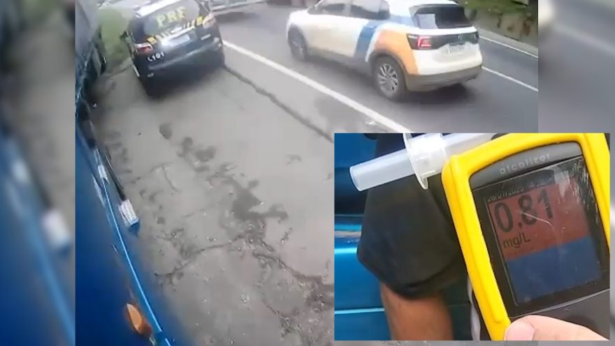 Caminhões na contramão: Motoristas embriagados quase causam tragédia na BR-277