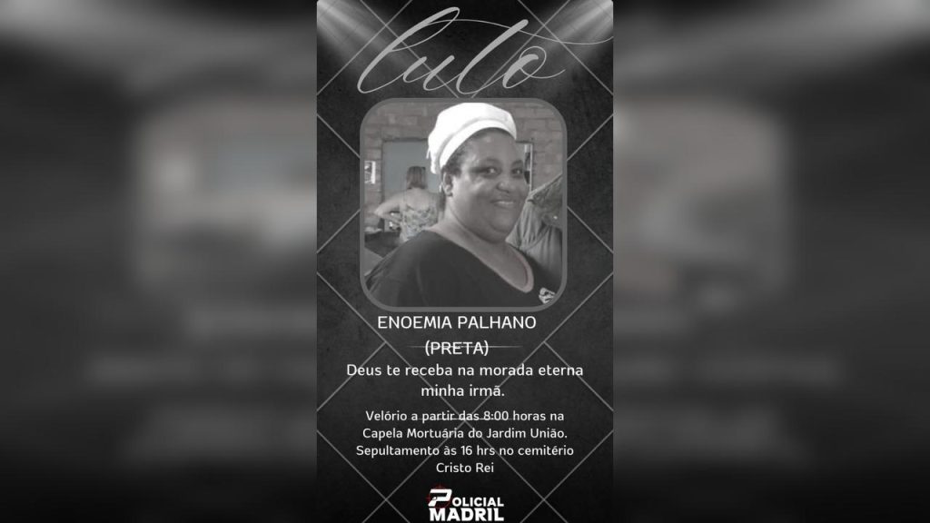 Vereador Policial Madril lamenta morte de irmã