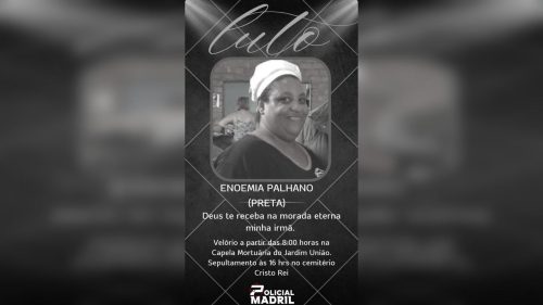 Vereador Policial Madril lamenta morte de irmã Imagem referente a Vereador Policial Madril lamenta morte de irmã