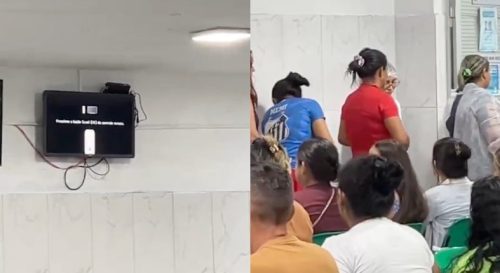 Imagem referente a Revoltados com falta de médicos, pacientes quebram recepção de unidade de saúde