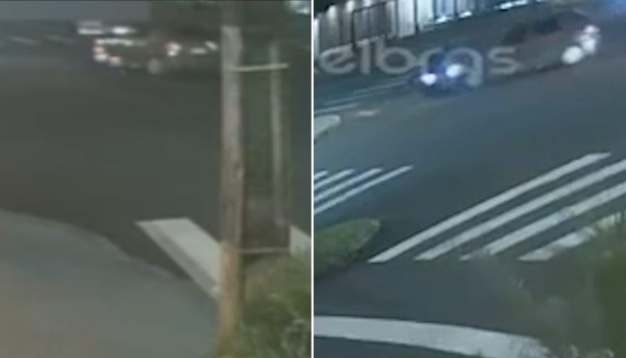 Vídeos registram grave acidente na Rua São Paulo e mostram que motociclista também foi atropelado