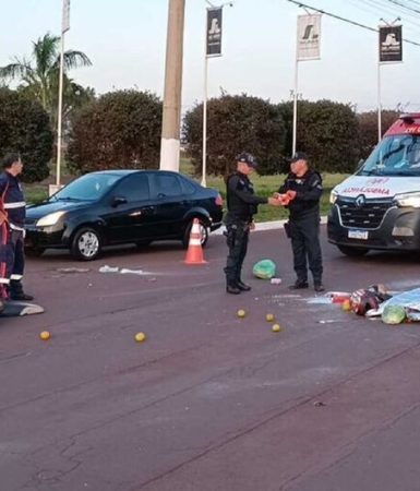 Imagem referente a Jovem presenciou a morte da mãe em acidente em avenida
