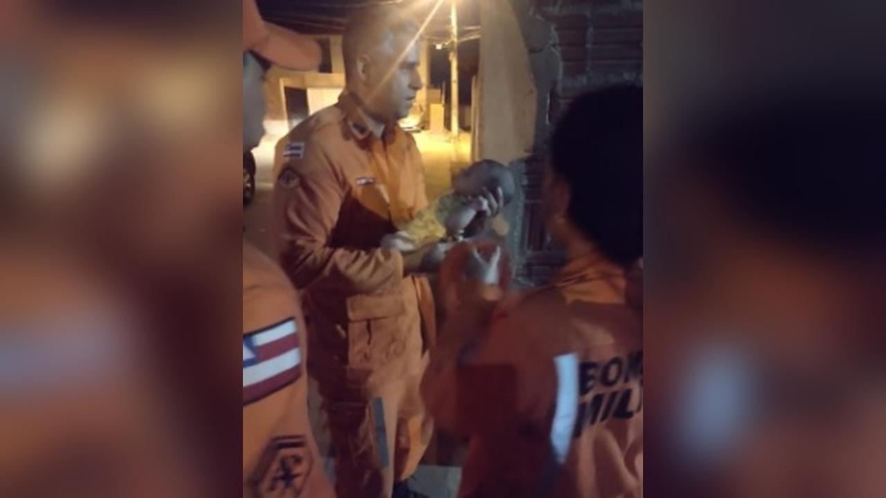 Bebê de dois meses é salvo por bombeiros após engasgamento Bebê de dois meses é salvo por bombeiros após engasgamento