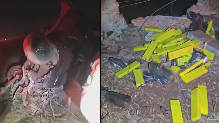 Polícia Militar apreende grande quantidade de drogas após perseguição seguida de capotamento, em Cascavel