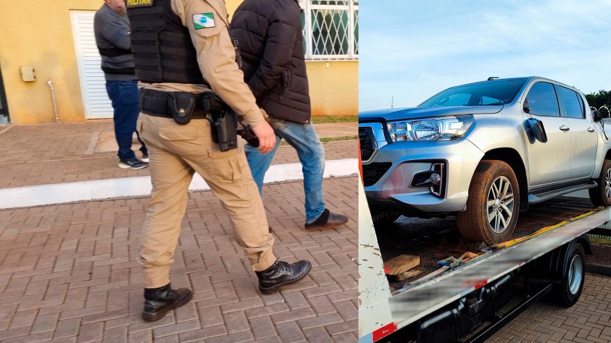 Hilux furtada em Cascavel é recuperada pela Polícia Militar
