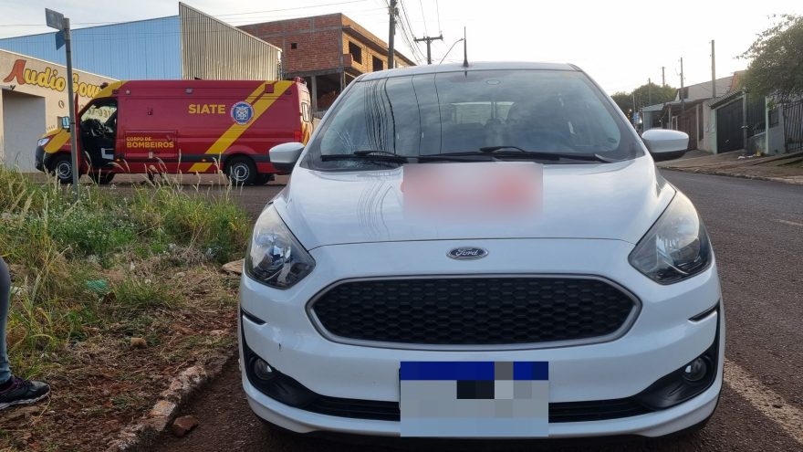 Jovem é vítima de atropelamento na Rua Europa, em Cascavel