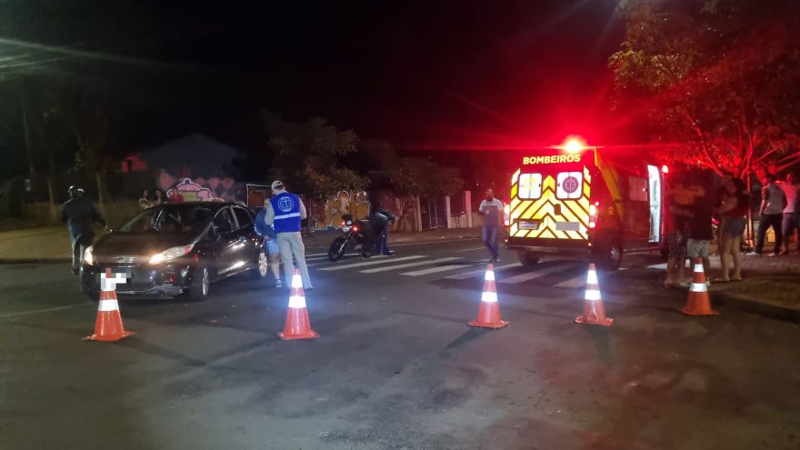 Motociclista sofre ferimento no tórax em acidente de trânsito no Santa Cruz