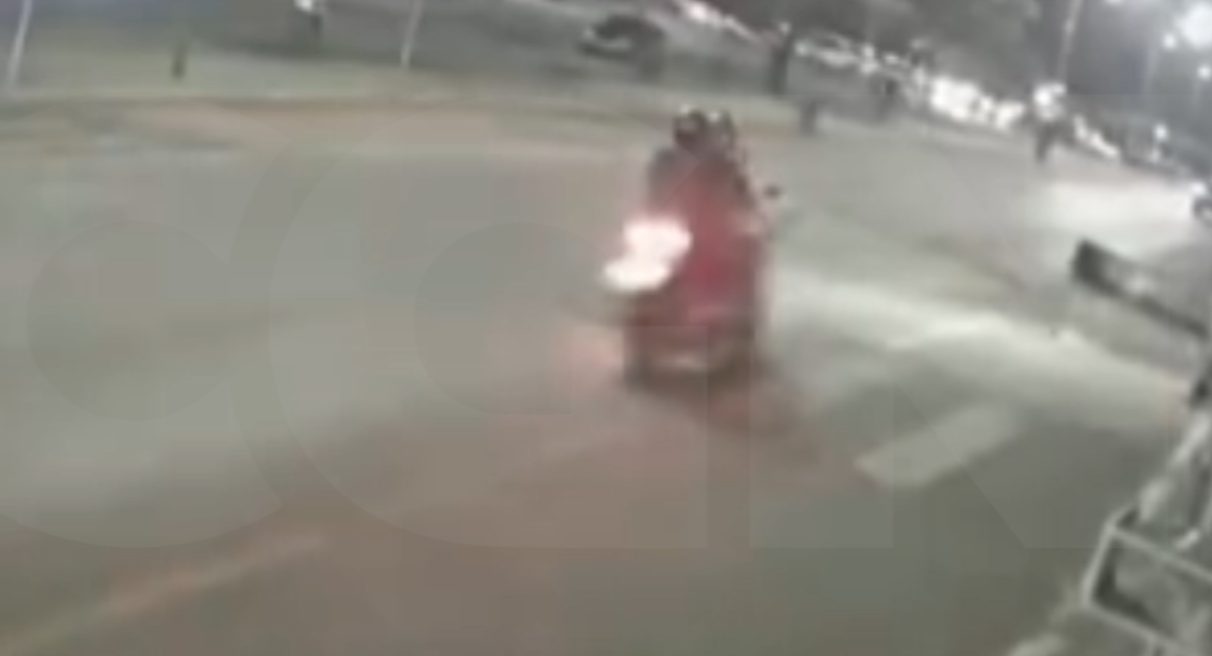 Câmera flagra acidente violento que terminou com a morte de motociclista