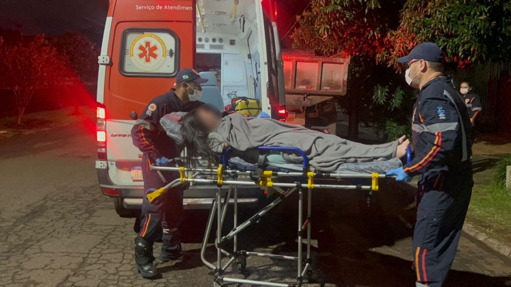 Gestante é socorrida pelo Samu no Bairro São Cristóvão