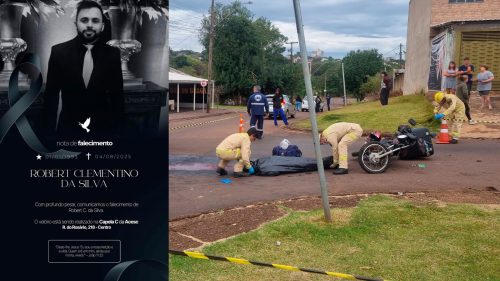 Robert Clementino da Silva, vítima de grave acidente no Santa Cruz, é velado na Acesc em Cascavel Imagem referente a Robert Clementino da Silva, vítima de grave acidente no Santa Cruz, é velado na Acesc em Cascavel