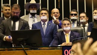 Oposição ocupa plenários por anistia a 8/1 e impeachment de Moraes