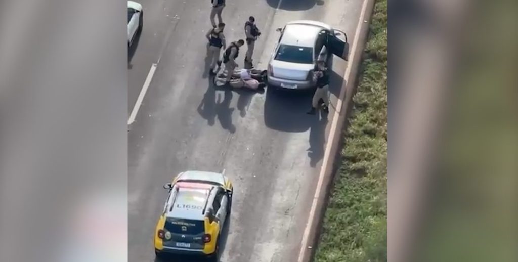 Com apoio aéreo, PM prende casal após roubo e perseguição entre Cascavel e Toledo
