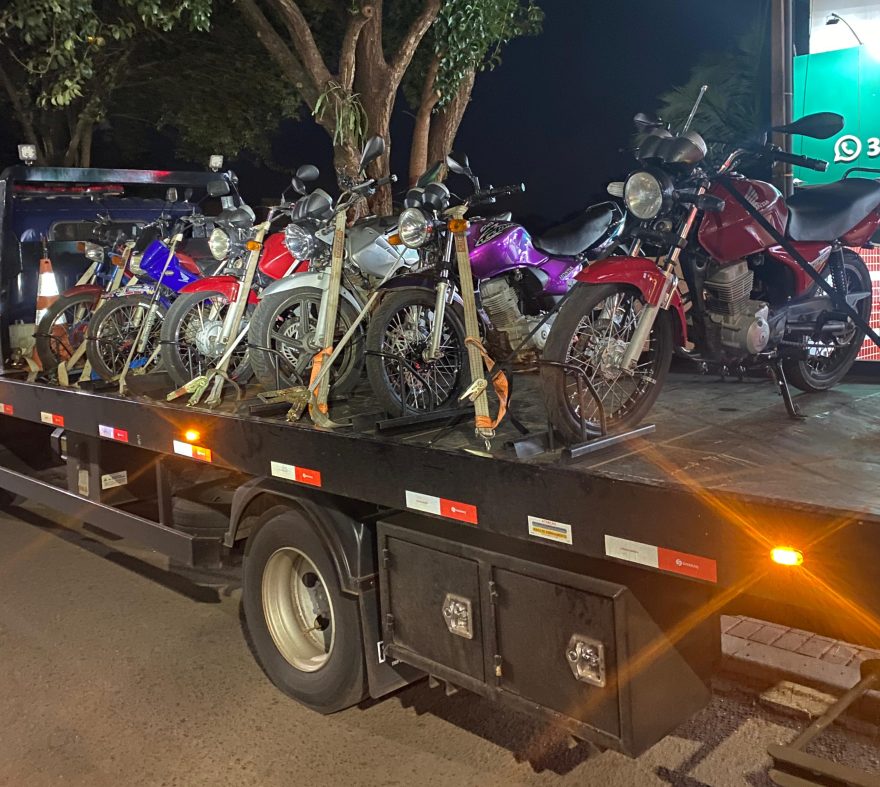 “Saga do Ram Dam Dam”: Polícia Militar de Cascavel realiza operação e apreende motos com escape barulhento