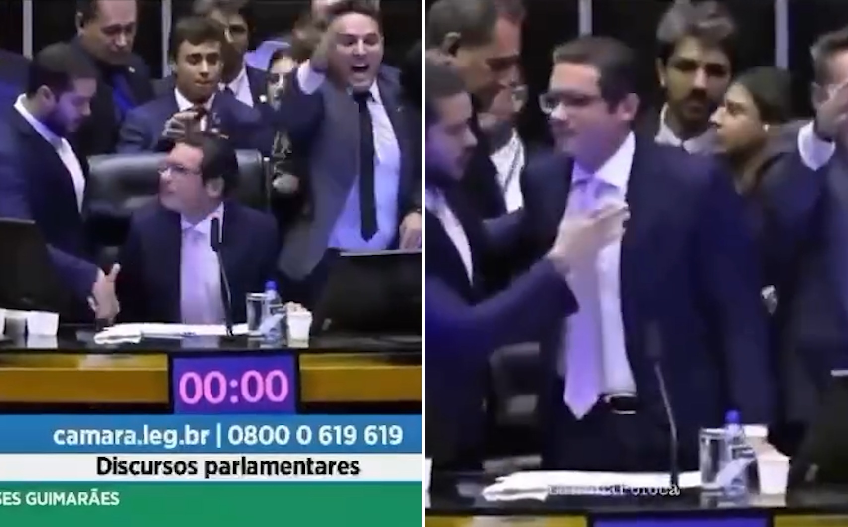 Vídeo flagra deputada petista agredindo Nikolas Ferreira