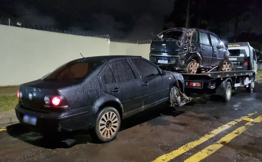 Polícia Militar recupera dois veículos furtados após perseguição na BR-369