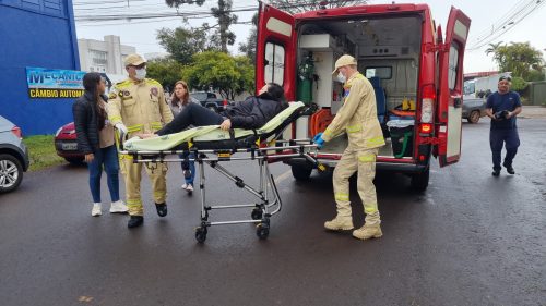 Motociclista fica ferida em acidente no Bairro Alto Alegre Imagem referente a Motociclista fica ferida em acidente no Bairro Alto Alegre