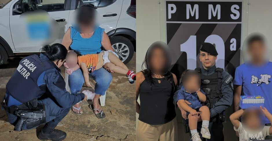 Ação rápida de policiais salva vida de bebê engasgado: “Que Deus abençoe grandemente a vida deles”, agradece a mãe, emocionada