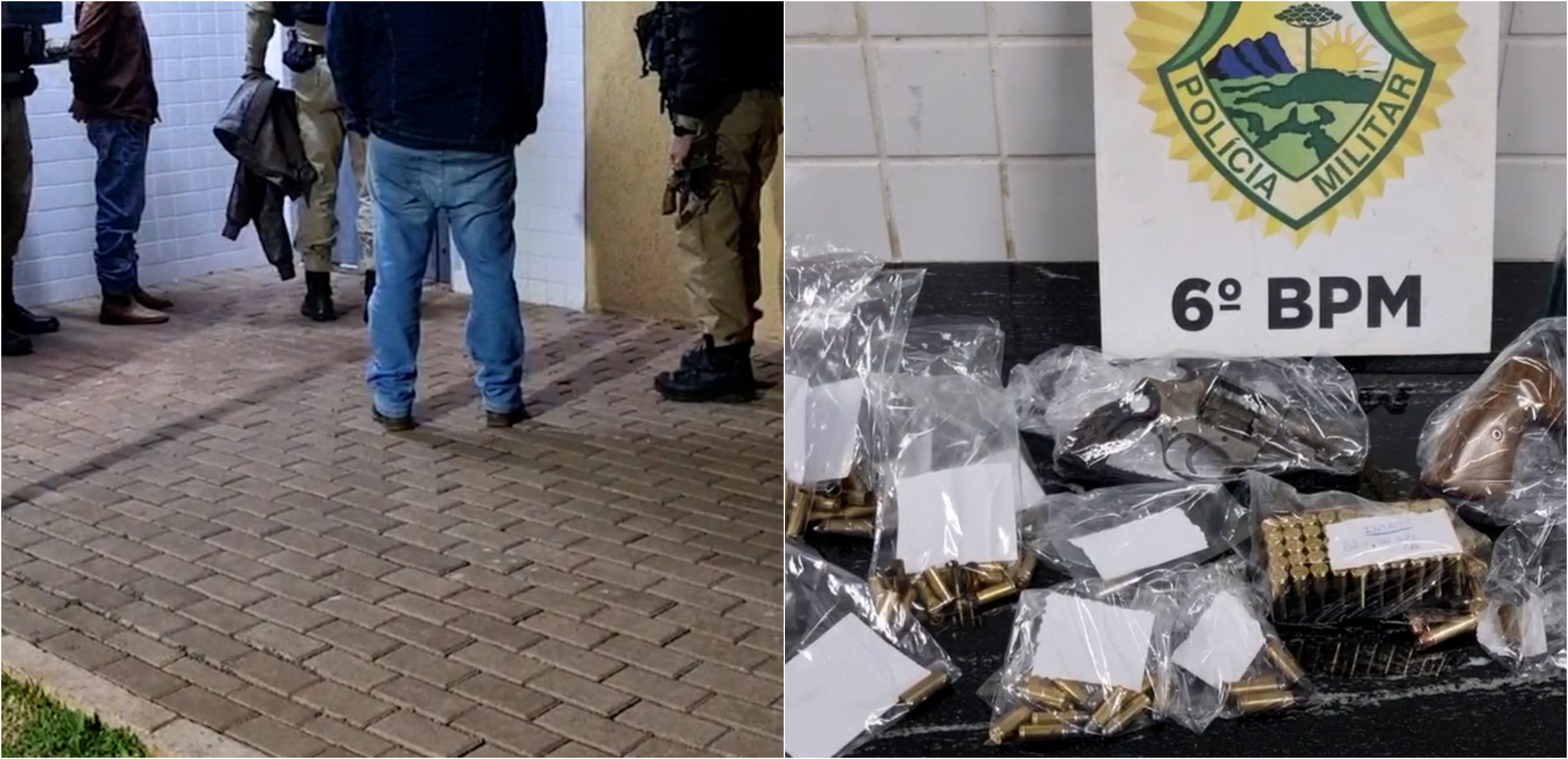 Tiroteio no chá revelação: armas, munição e prisão em Cascavel