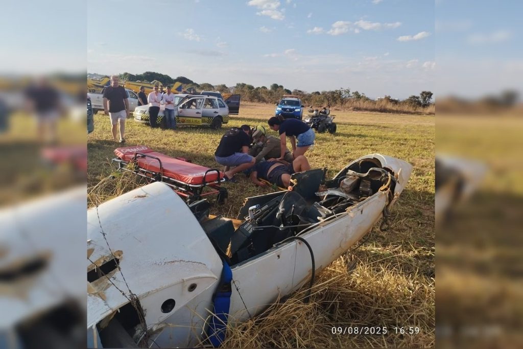 “Quase um milagre”: Avião cai, é partido ao meio e piloto sobrevive