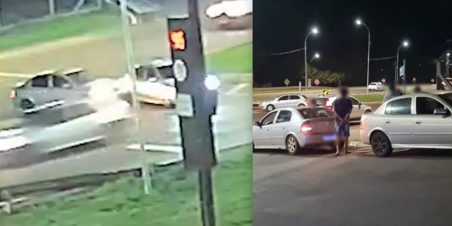 Trevo da Portal registra duas batidas em 10 minutos: Dois veículos Astra também colidem