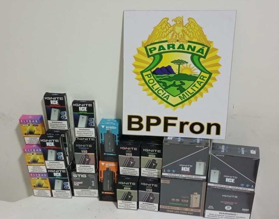BPFron apreende cigarros eletrônicos em Realeza