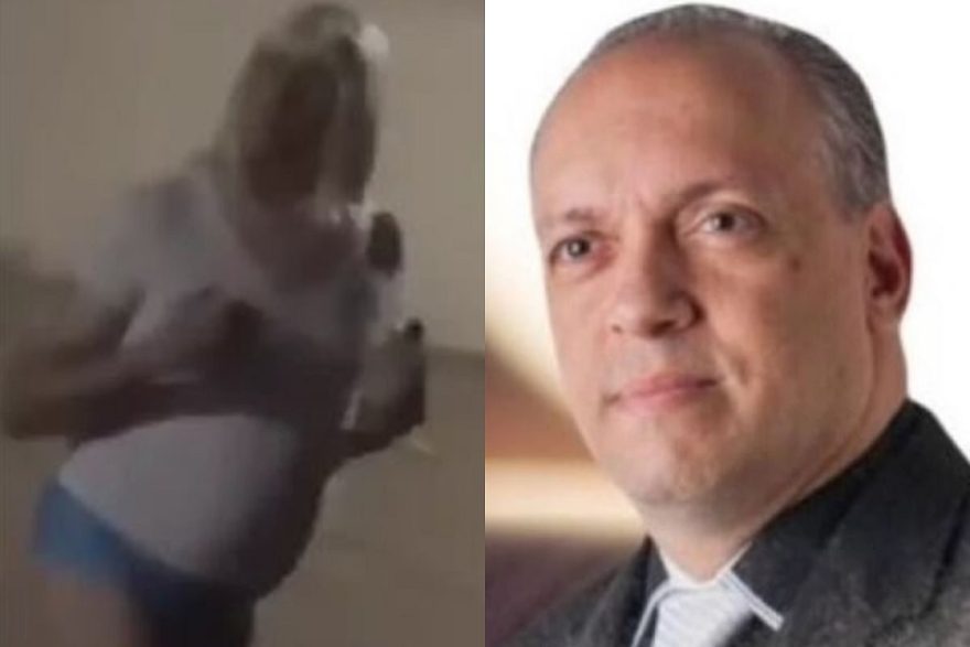 Pastor é flagrado de calcinha e peruca loira