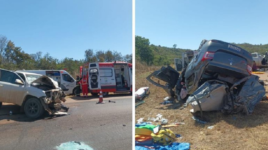 Homem e criança morrem em colisão frontal na rodovia Homem e criança morrem em colisão frontal na rodovia