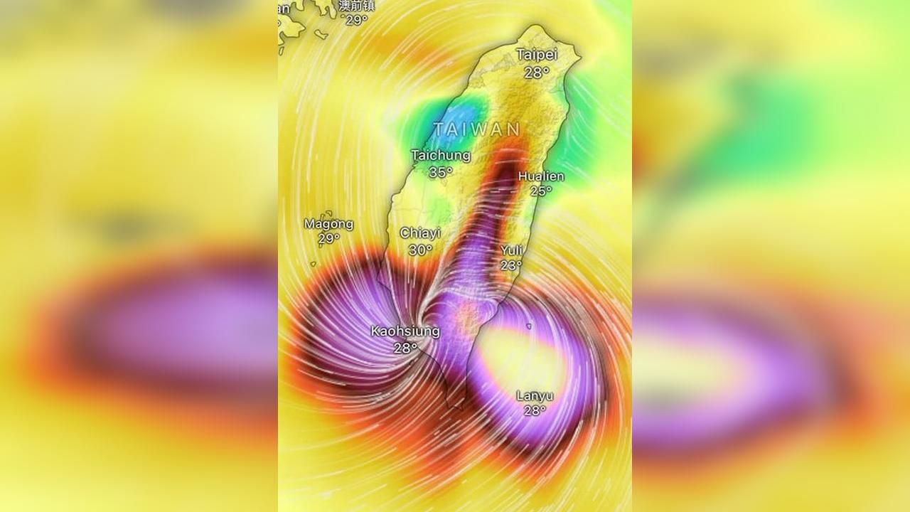 Tufão Podul atinge Taiwan com ventos de quase 200 km/h, deixa desaparecido e paralisa voos