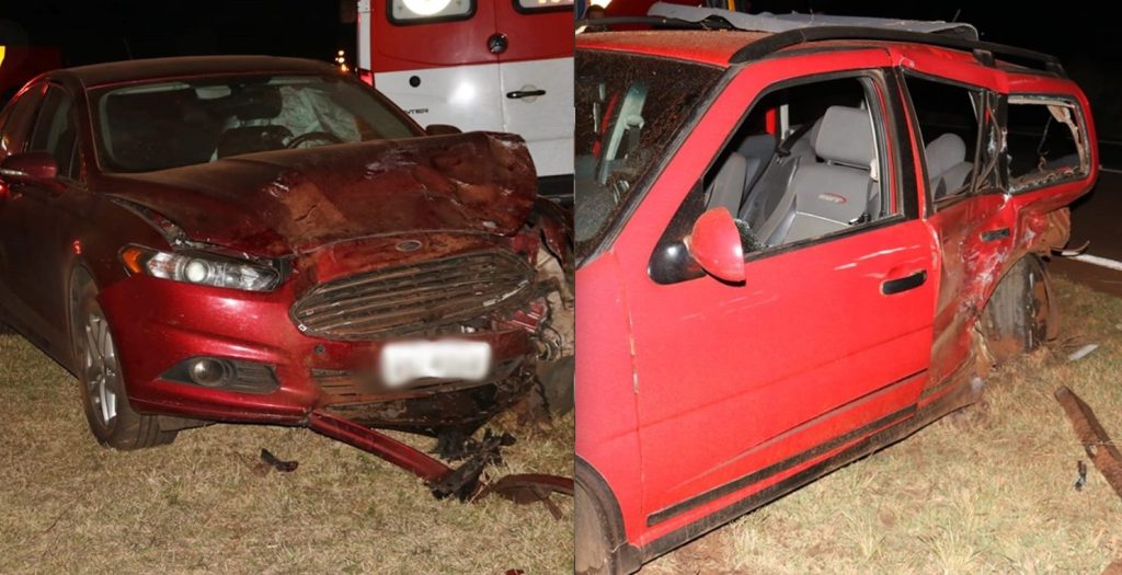 Motorista cruza rodovia e causa violenta colisão na PR-158 entre Campo Mourão e Peabiru