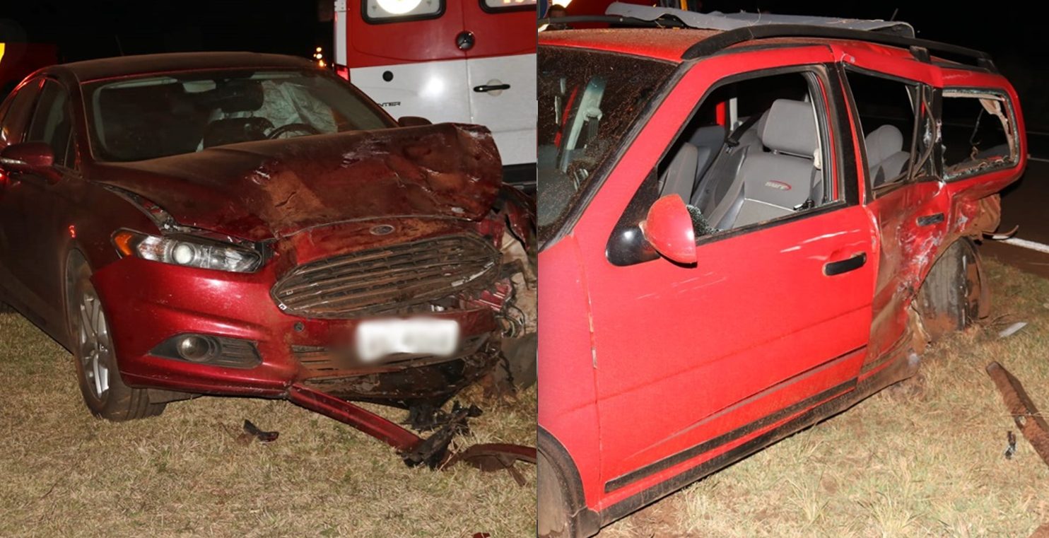 Motorista cruza rodovia e causa violenta colisão na PR-158 entre Campo Mourão e Peabiru