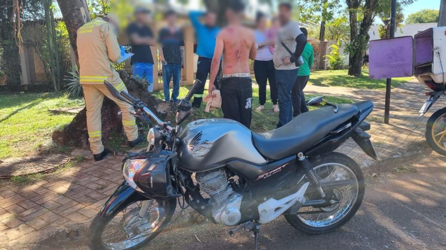Três pessoas ficam feridas em acidente entre motos no Nova Cidade