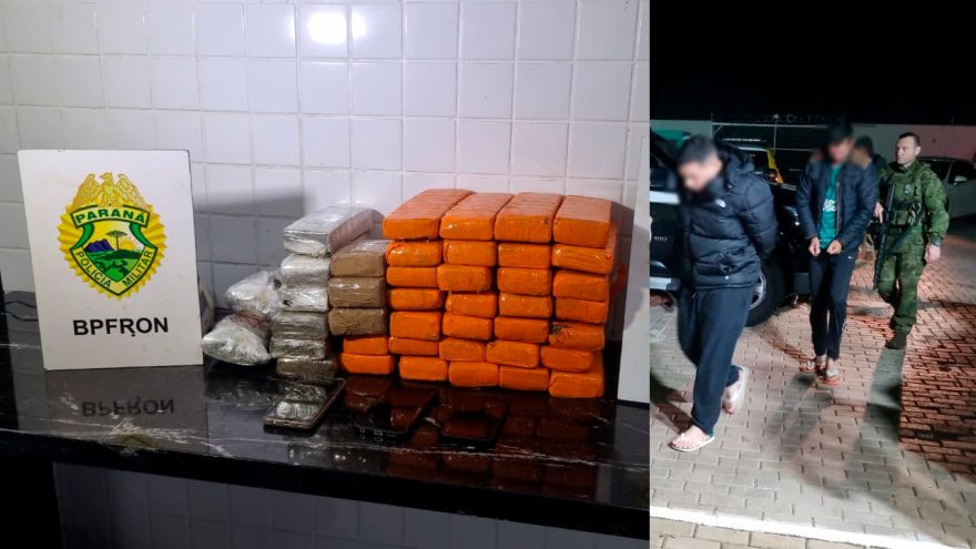 BPFron apreende grande quantidade de drogas após perseguição na BR-277