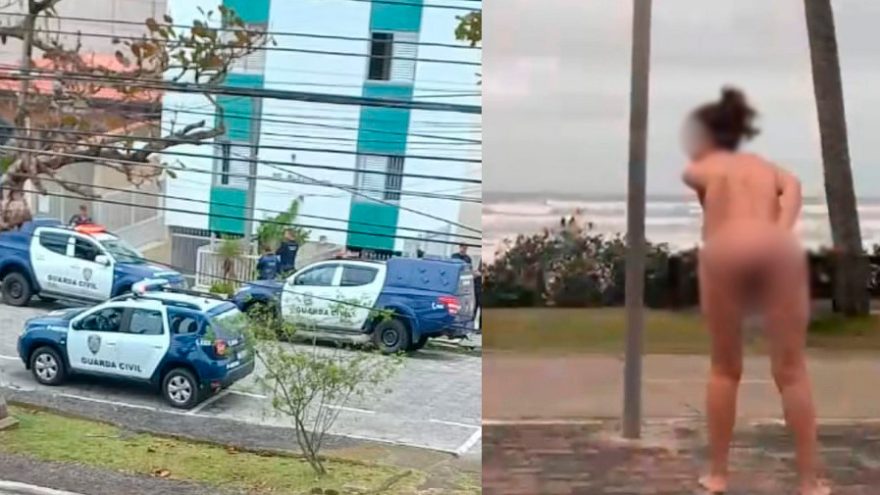 Mulher mata o pai a facadas e desfila sem roupas em via pública