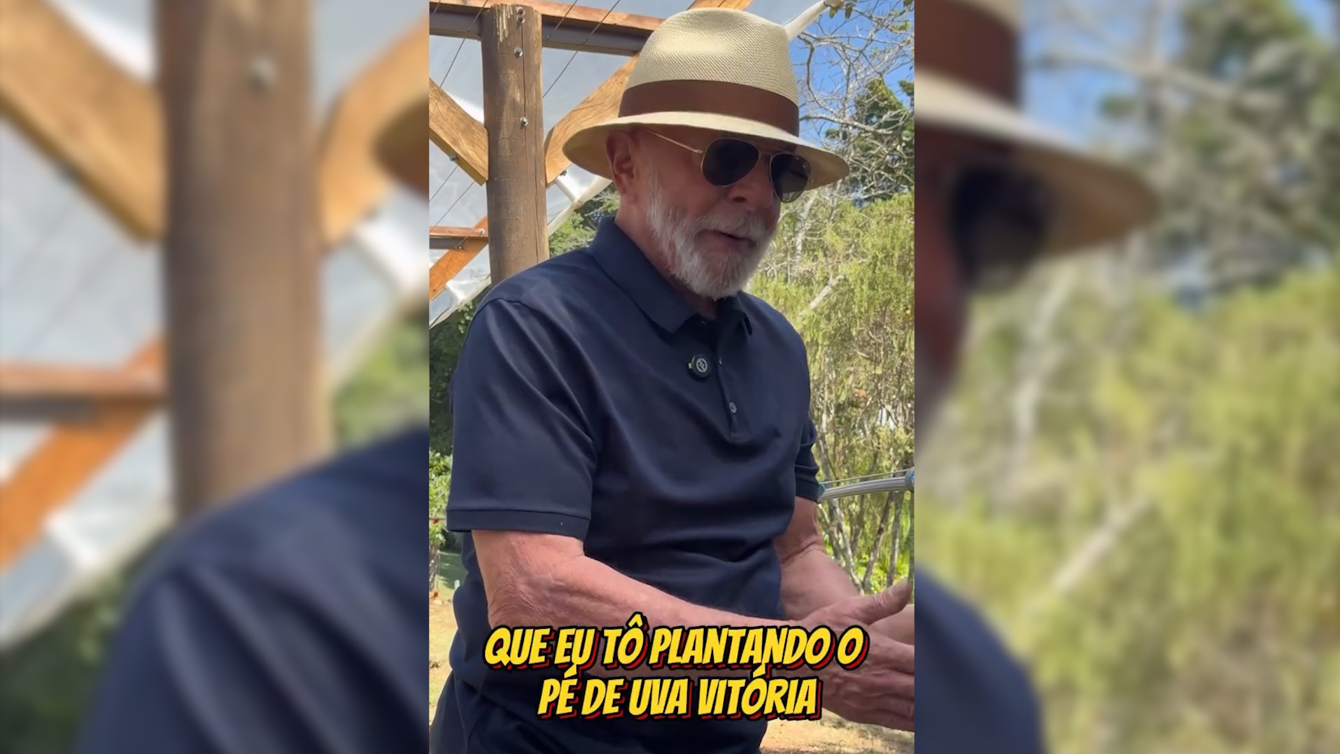 “Não adianta Trump taxar a uva brasileira”, afirma Lula ao plantar pé de uva no Alvorada “Não adianta Trump taxar a uva brasileira”, afirma Lula ao plantar pé de uva no Alvorada