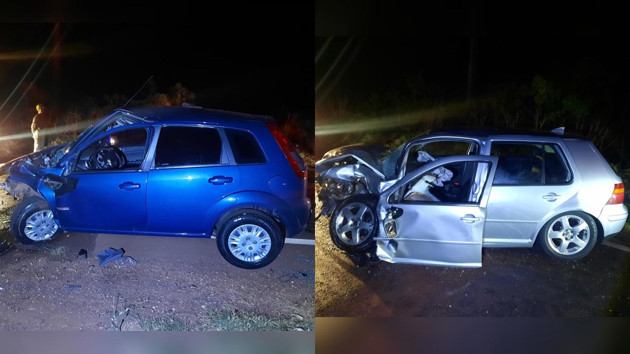 Colisão frontal deixa três pessoas feridas na PR-317 em Toledo