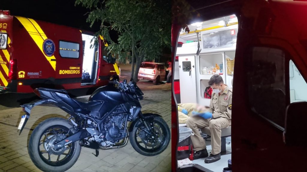 Colisão entre carro e moto deixa jovem de 19 anos ferida no Brasmadeira