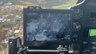 Helicóptero Falcão 12 é acionado em buscas por onça, em Cascavel Helicóptero Falcão 12 é acionado em buscas por onça, em Cascavel