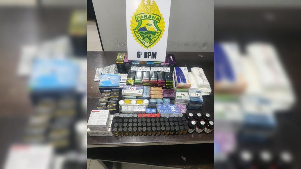 Medicamentos e cigarro eletrônico de THC: PM divulga balanço de ação do Choque em Cascavel