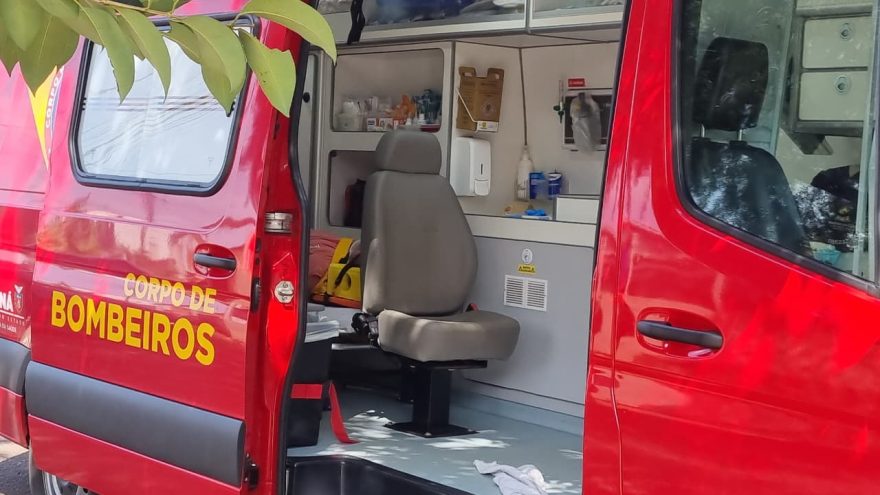 Motociclista cai após atropelar cachorro na Rua Imigração