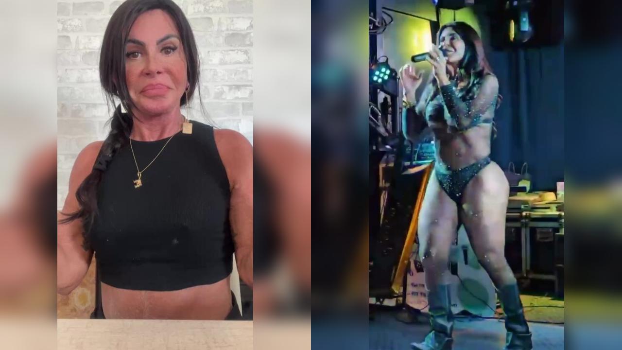 Gretchen é criticada após se apresentar de fio-dental em show Gretchen é criticada após se apresentar de fio-dental em show