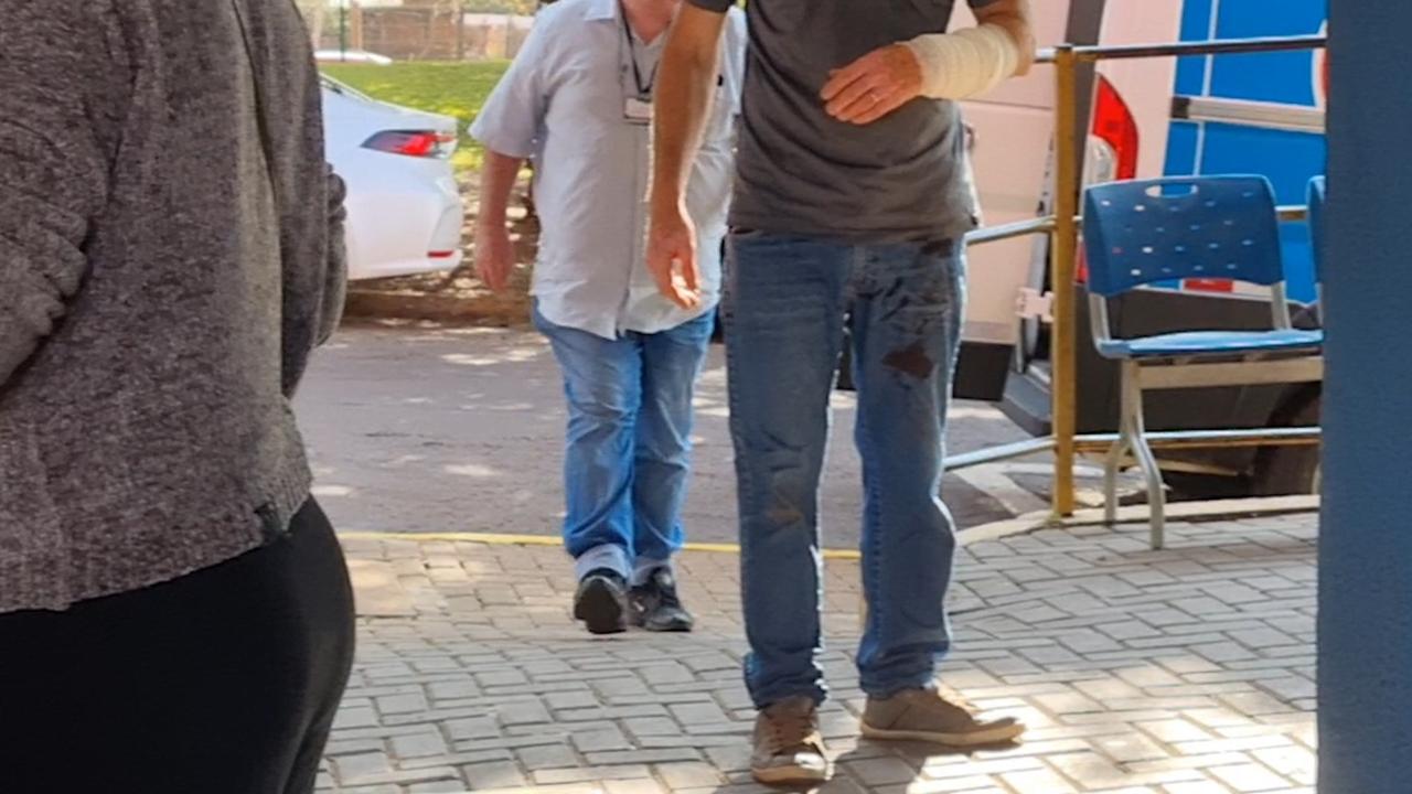Homem sofre ferimento lacerante enquanto manuseava serra policorte em Cascavel